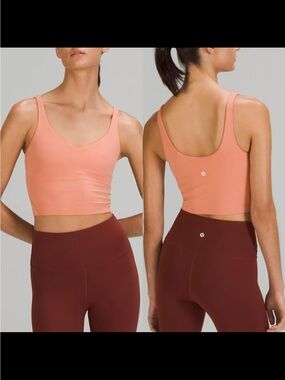 Pink and Black Lululemon Align Cropped tank bundle Size 8